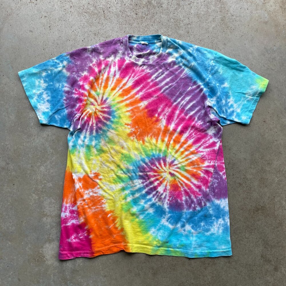 Handmade Tie-Dye T SHIRT Hippie Psychedelic Size: XL USA Made
